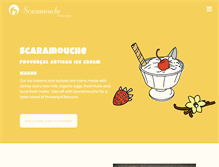 Tablet Screenshot of glaces-scaramouche.com